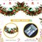 Tree Decoration Prelit Tinsel Garland Battery Operated 50 LED Christmas Garland Multicolor Garland for Xmas Home Outdoor Decor(Multicolor, Red and Green)